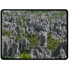 Stone Forest 1 Double Sided Fleece Blanket (large) 