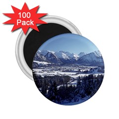 Snowy Mountains 2 25  Magnets (100 Pack)  by trendistuff