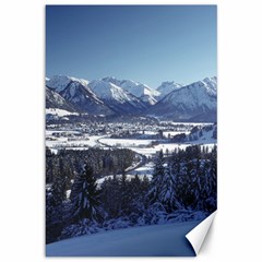 Snowy Mountains Canvas 12  X 18   by trendistuff