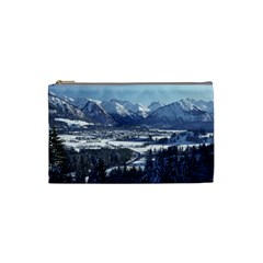 Snowy Mountains Cosmetic Bag (small)  by trendistuff