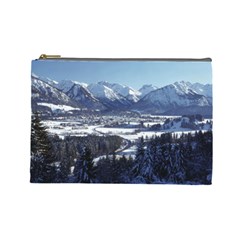 Snowy Mountains Cosmetic Bag (large)  by trendistuff