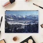 SNOWY MOUNTAINS Cosmetic Bag (Large)  Front