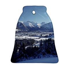 Snowy Mountains Ornament (bell)  by trendistuff