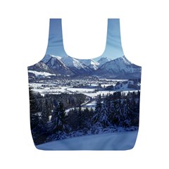 Snowy Mountains Full Print Recycle Bags (m)  by trendistuff