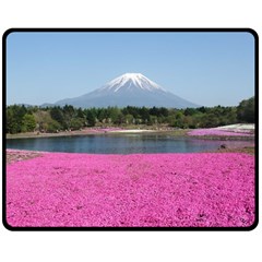 Shibazakura Double Sided Fleece Blanket (medium)  by trendistuff