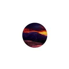 San Gabriel Mountain Sunset 1  Mini Buttons by trendistuff