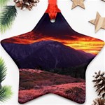 SAN GABRIEL MOUNTAIN SUNSET Ornament (Star)  Front