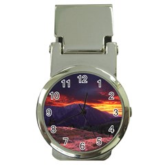 San Gabriel Mountain Sunset Money Clip Watches by trendistuff