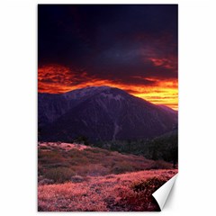 San Gabriel Mountain Sunset Canvas 20  X 30   by trendistuff