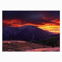 San Gabriel Mountain Sunset Large Glasses Cloth by trendistuff