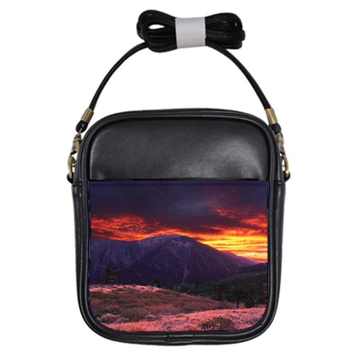 SAN GABRIEL MOUNTAIN SUNSET Girls Sling Bags