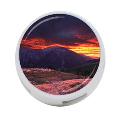 San Gabriel Mountain Sunset 4-port Usb Hub (one Side) by trendistuff