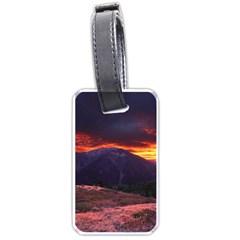 San Gabriel Mountain Sunset Luggage Tags (one Side) 