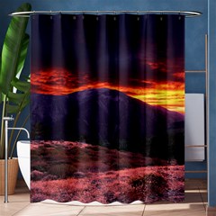 San Gabriel Mountain Sunset Shower Curtain 60  X 72  (medium) 