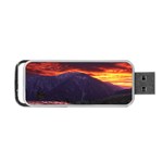 SAN GABRIEL MOUNTAIN SUNSET Portable USB Flash (Two Sides) Front