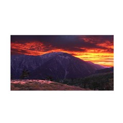 San Gabriel Mountain Sunset Satin Wrap