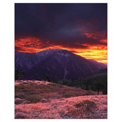 San Gabriel Mountain Sunset Drawstring Bag (small)