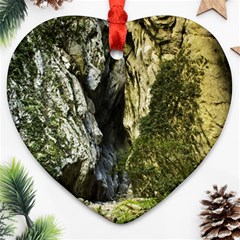 Mountain Path Heart Ornament (2 Sides) by trendistuff