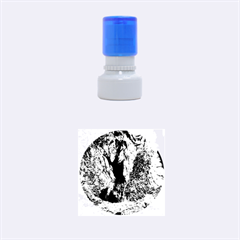 Mountain Path Rubber Round Stamps (small) by trendistuff