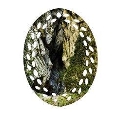 Mountain Path Oval Filigree Ornament (2-side) 