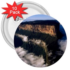 Mount Roraima 2 3  Buttons (10 Pack)  by trendistuff