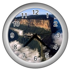 Mount Roraima 2 Wall Clocks (silver)  by trendistuff