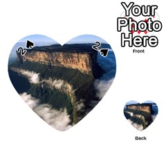 Mount Roraima 2 Playing Cards 54 (heart)  by trendistuff