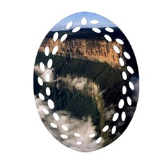 Mount Roraima 2 Oval Filigree Ornament (2-side)  by trendistuff