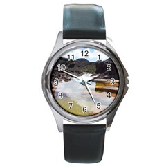 Mount Roraima 1 Round Metal Watches by trendistuff