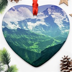 Laghi Di Fusine Ornament (heart)  by trendistuff