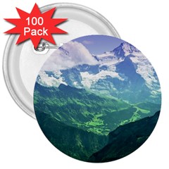 Laghi Di Fusine 3  Buttons (100 Pack)  by trendistuff