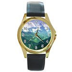 LAGHI DI FUSINE Round Gold Metal Watches