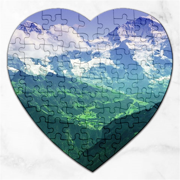 LAGHI DI FUSINE Jigsaw Puzzle (Heart)