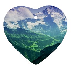 Laghi Di Fusine Heart Ornament (2 Sides) by trendistuff