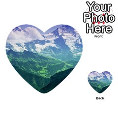 Laghi Di Fusine Multi-purpose Cards (heart)  by trendistuff