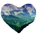 LAGHI DI FUSINE Large 19  Premium Flano Heart Shape Cushions