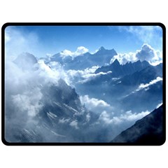 KANGCHENJUNGA Fleece Blanket (Large) 