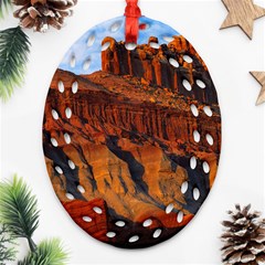 Grand Canyon 3 Ornament (oval Filigree)  by trendistuff