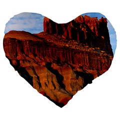 Grand Canyon 3 Large 19  Premium Heart Shape Cushions