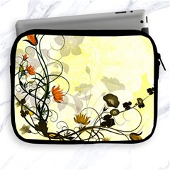 Wonderful Flowers With Leaves On Soft Background Apple Ipad 2/3/4 Zipper Cases by FantasyWorld7