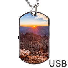 Grand Canyon 1 Dog Tag Usb Flash (two Sides)  by trendistuff