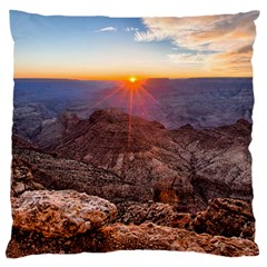 Grand Canyon 1 Large Flano Cushion Cases (one Side) 