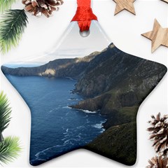 Croaghaun Cliffs Ornament (star)  by trendistuff