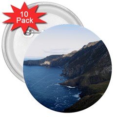 Croaghaun Cliffs 3  Buttons (10 Pack)  by trendistuff