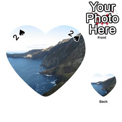 Croaghaun Cliffs Playing Cards 54 (heart)  by trendistuff