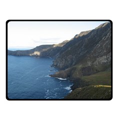 Croaghaun Cliffs Double Sided Fleece Blanket (small)  by trendistuff