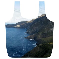 Croaghaun Cliffs Full Print Recycle Bags (l)  by trendistuff