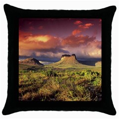 Chapada Diamantina 1 Throw Pillow Cases (black) by trendistuff