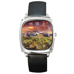 Chapada Diamantina 1 Square Metal Watches by trendistuff