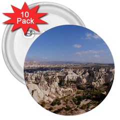 Cappadocia 3 3  Buttons (10 Pack)  by trendistuff